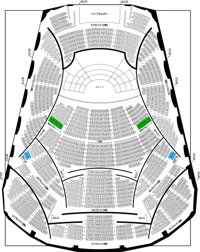 大ホール座席表